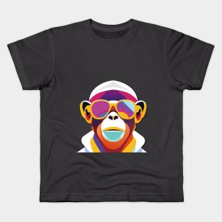 Cool Monkey: Embrace the Swagger of a Stylish Primate Kids T-Shirt